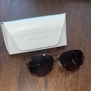 Michael Kors Women's Sunglasses - purple aviators